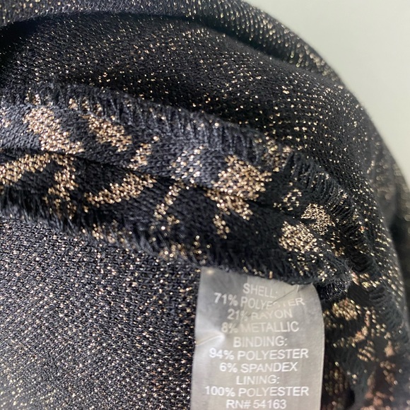 Tommy Hilfiger, dress size 10,Metallic, black and gold . - Picture 9 of 10